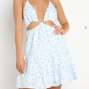 Petal & Pup Babydoll Dress with cutouts, floral